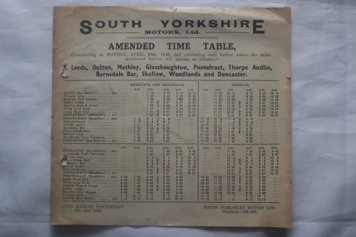 South yorkshire motors bus - yorkshire,
