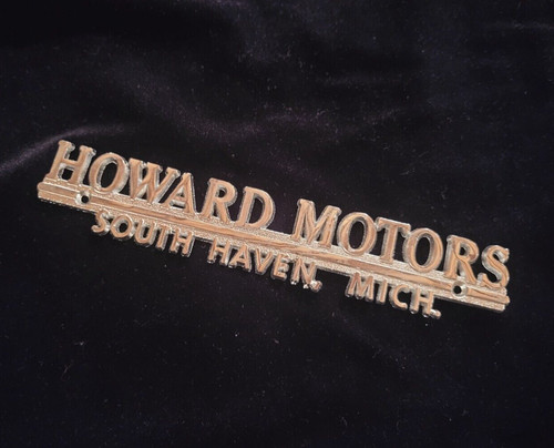 Howard motors dealer badge - howard,