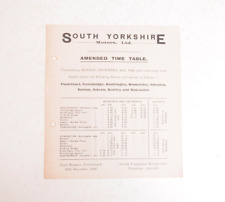 Bus Coach Timetable Sheet